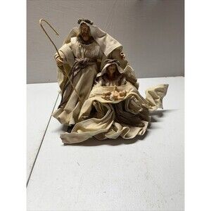 Nativity Set Mary Joseph And Jesus  From The Philippines  14"